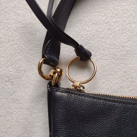 Coach Chelsea Hobo Bag in Navy Pebbled Leather High Quality Purse - Picture 3 of 11